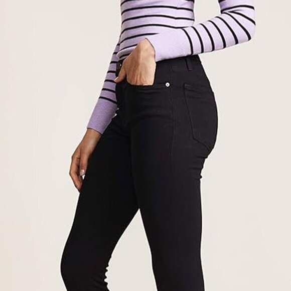 NWOT Frame for Anthropologie Le kinny Jean in Black Size: 25 - Picture 14 of 16